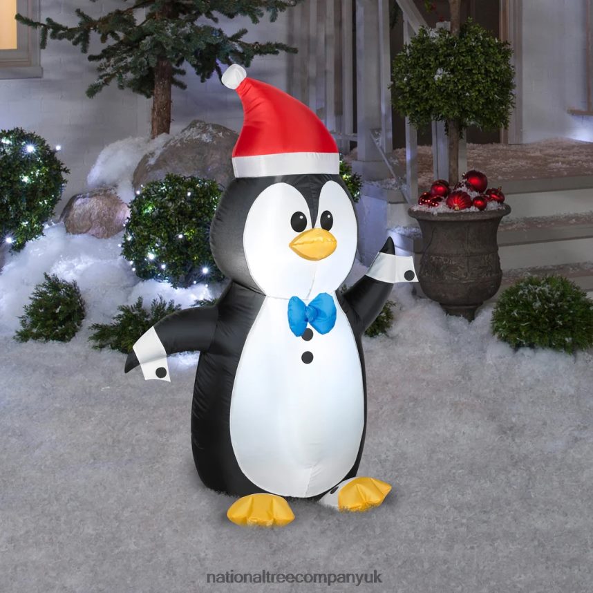 decoration | National Tree Company Inflatable Waving Penguin LED Lights Plug In Christmas Collection 4 Feet F2L4F659
